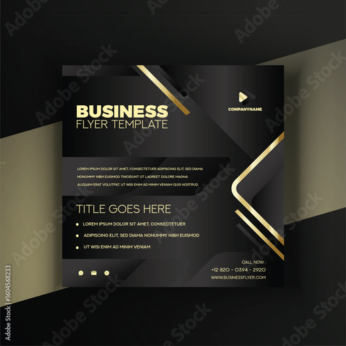 abstract black business card design with blue shade