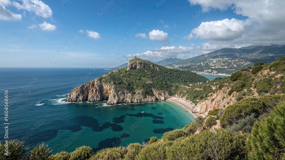 Naklejka premium Stunning Marine Scenery in a Coastal Region of Sicily