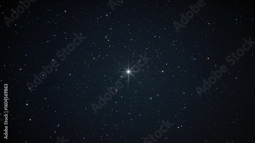 Fototapeta Naklejka Na Ścianę i Meble -  Spectacular Polaris glowing brightly in a star-studded night space