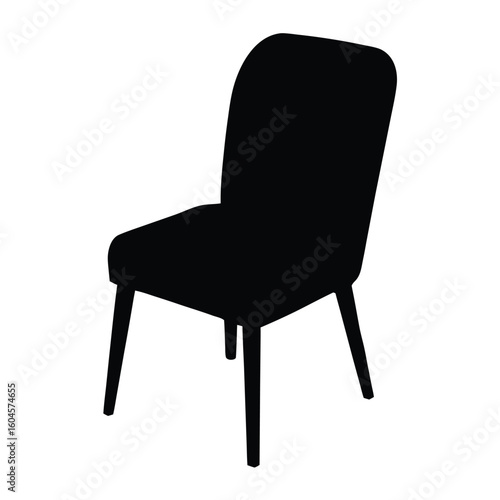Interior designer element isolated chair on white background