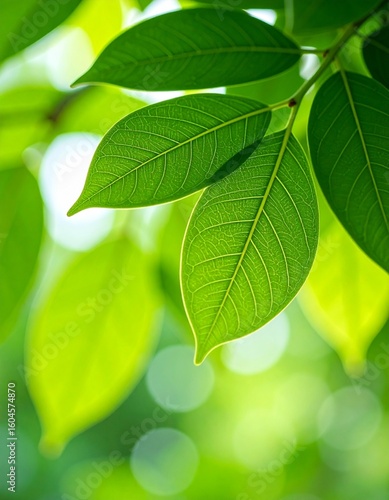 Blurred Botanical Leaf Design