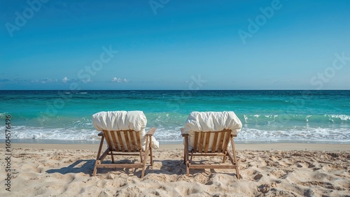 Fototapeta Naklejka Na Ścianę i Meble -  Seaside lounge seats