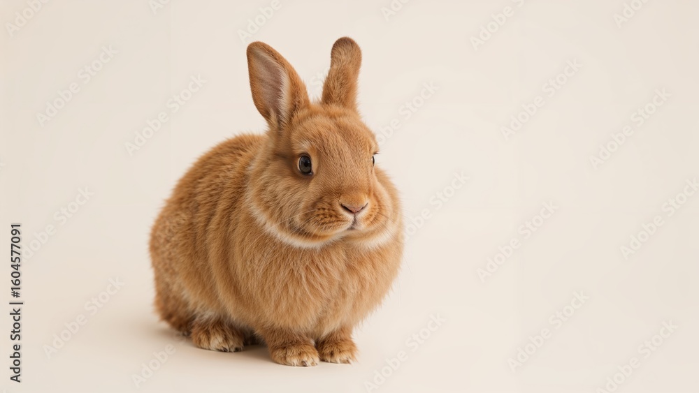 Fototapeta premium Charming Auburn-Furred Bunny
