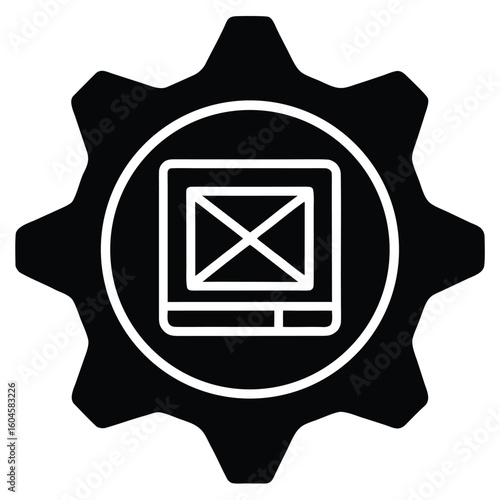 Interior designer element isolated design software icon on white background