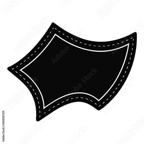 Interior designer element isolated fabric swatch on white background