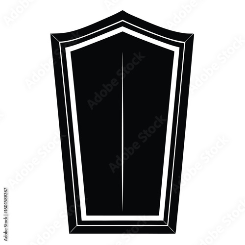 Interior designer element isolated glass panel sample on white background