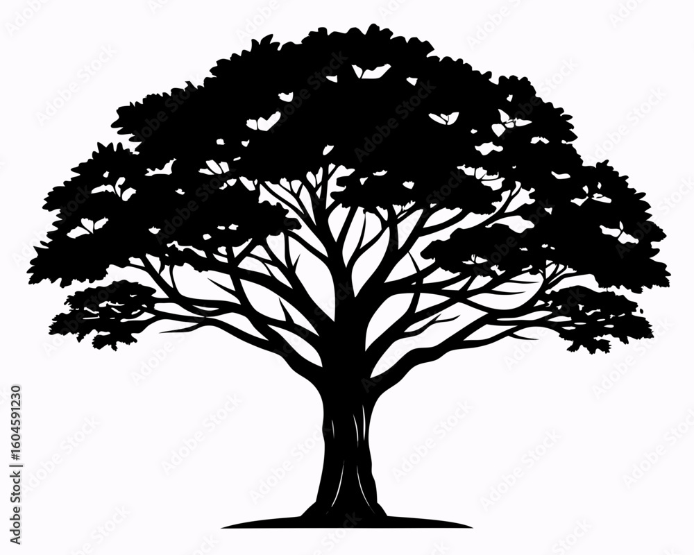 Fototapeta premium silhouette of tree