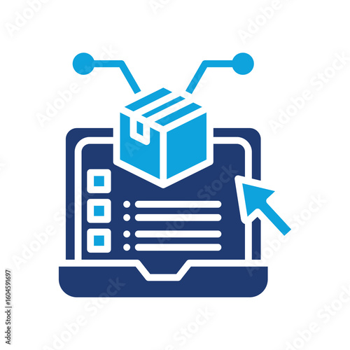 Digital Product glyph color icon