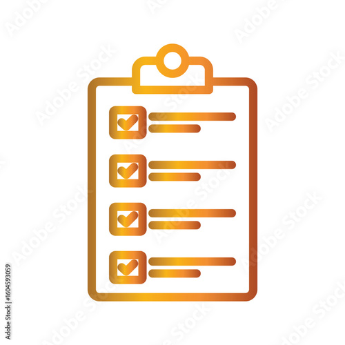 Checklist Color gradient illustration vector icon which can easily modify or edit 
