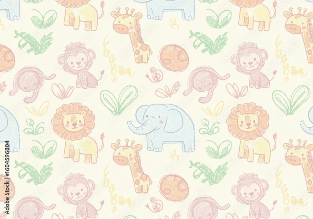 crayon sketch animal crayon sketch animal