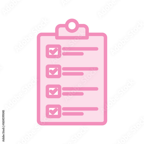 Checklist duotone line icon , vector, pixel perfect, illustrator file 
