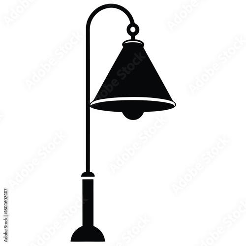 Interior designer element isolated modern lamp on white background