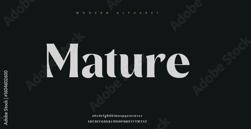 Mature modern stylish capital alphabet letter logo design