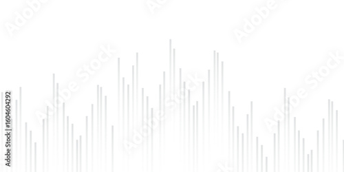 abstract background with line and curve concept technology and earthquake wave diagram Vector. Elongated Pattern of Thin Dashed Lines Running Horizontally. design for education and science background 