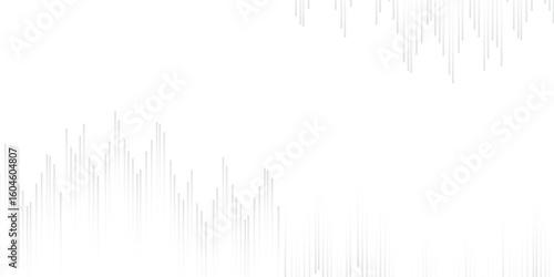 abstract background with line and curve concept technology and earthquake wave diagram Vector. Elongated Pattern of Thin Dashed Lines Running Horizontally. design for education and science background 