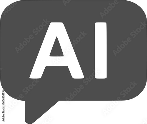 AI Chat Icon – Communication Interface