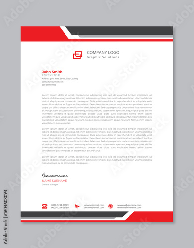 Modern company letterhead