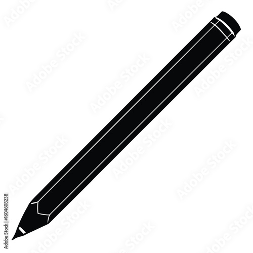 Interior designer element isolated pencil on white background