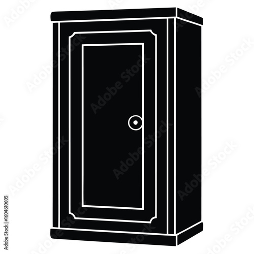 Interior designer element isolated sample cabinet door on white background
