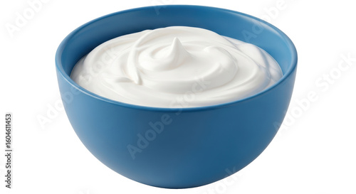 Tableau sur toile Isolated Bowl of Sour Cream