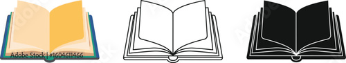 Open book vector illustration book graphic design book icon book clipart book image