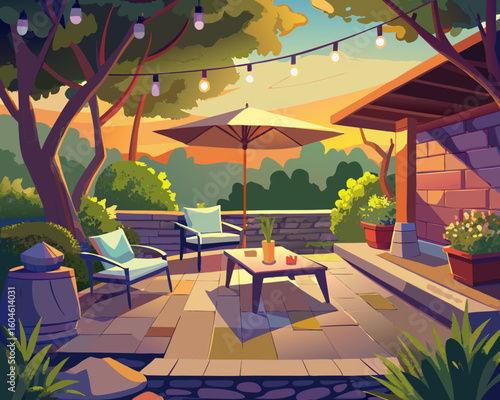 restaurant in the garden