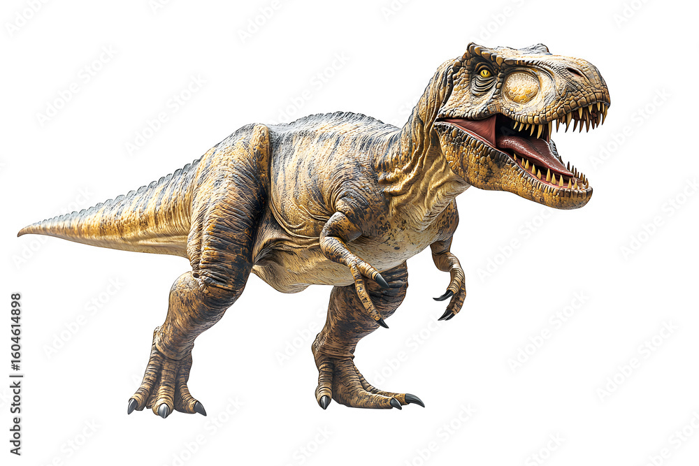 Fototapeta premium Tyrannosaurus T-rex dinosaur on white background