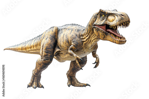 Tyrannosaurus T-rex dinosaur on white background