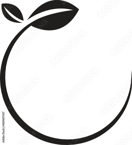 Recycling Environment Label With on White Background