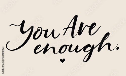 Inspiring Handwritten Quote on White Background