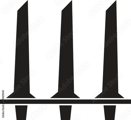 Teen Talwar monument in Clifton, Karachi