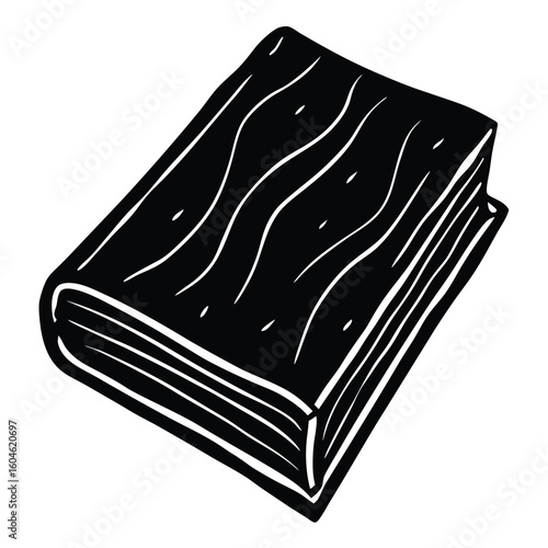 Interior designer element isolated wood sample book on white background