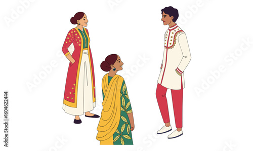 South Asian Traditional Clothing National Cultural Dress and Ethnic Costume Styles