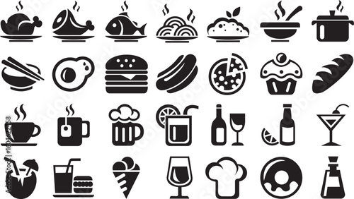 food icons set