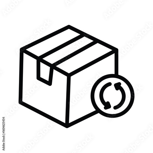Reorder Parcel line icon , vector, pixel perfect, illustrator file 
