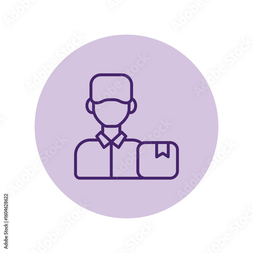 Delivery Boy vector, pixel perfect, illustrator file 
