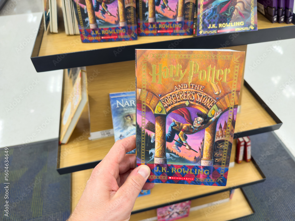 Naklejka premium Harry Potter and the Sorcerer's Stone Book Display