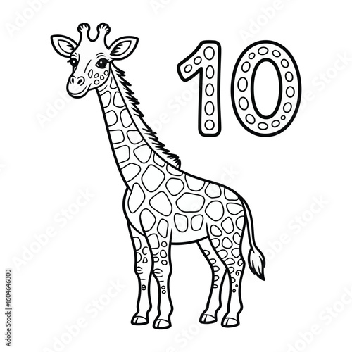 giraffe cartoon illustration