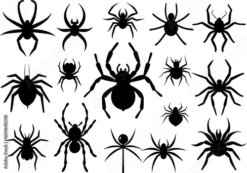 A collection of 20 simple black silhouette vector shapes perfect for graphic design elements and creative projects available