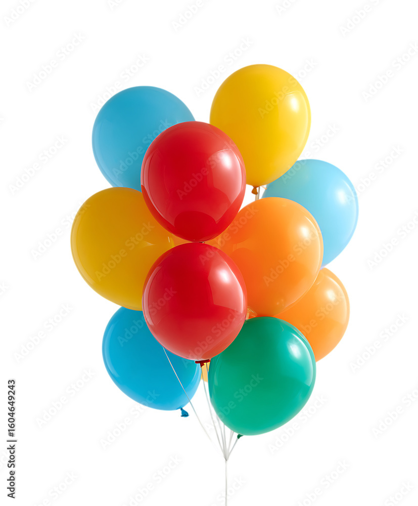 A bunch of colorful balloons. A bunch of colorful balloons.