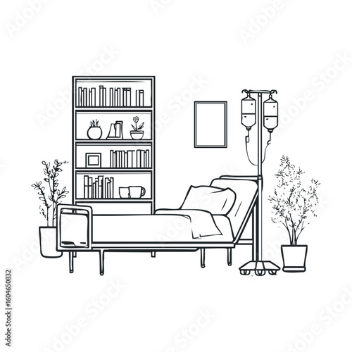 Hospital room design for patient comfort and recovery