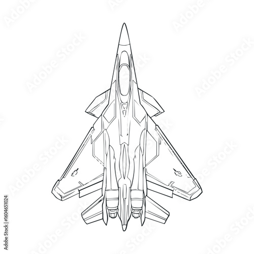 Futuristic fighter jet design for use in games and creative projects