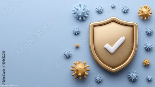 Doctor administering vaccine injection with syringe to combat virus in hospital environment