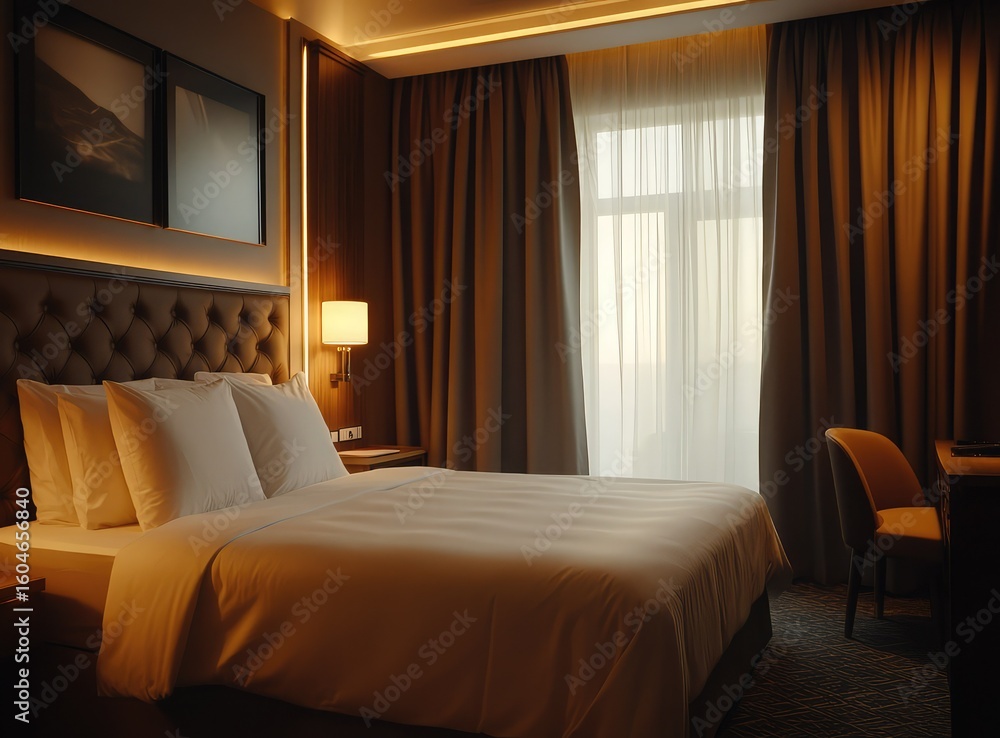 Fototapeta premium bedroom with bed