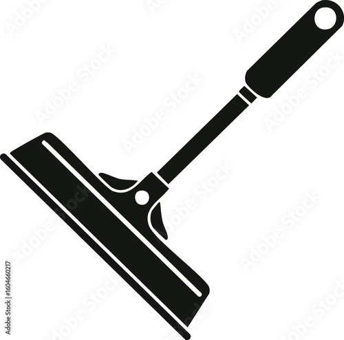  Floor squeegee silhouette for cleaning