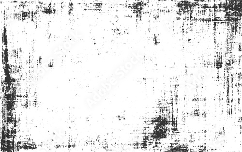 Vector noise. Small particles of debris and dust. grunge overlay distress floor, black and white seamless transparent background, 