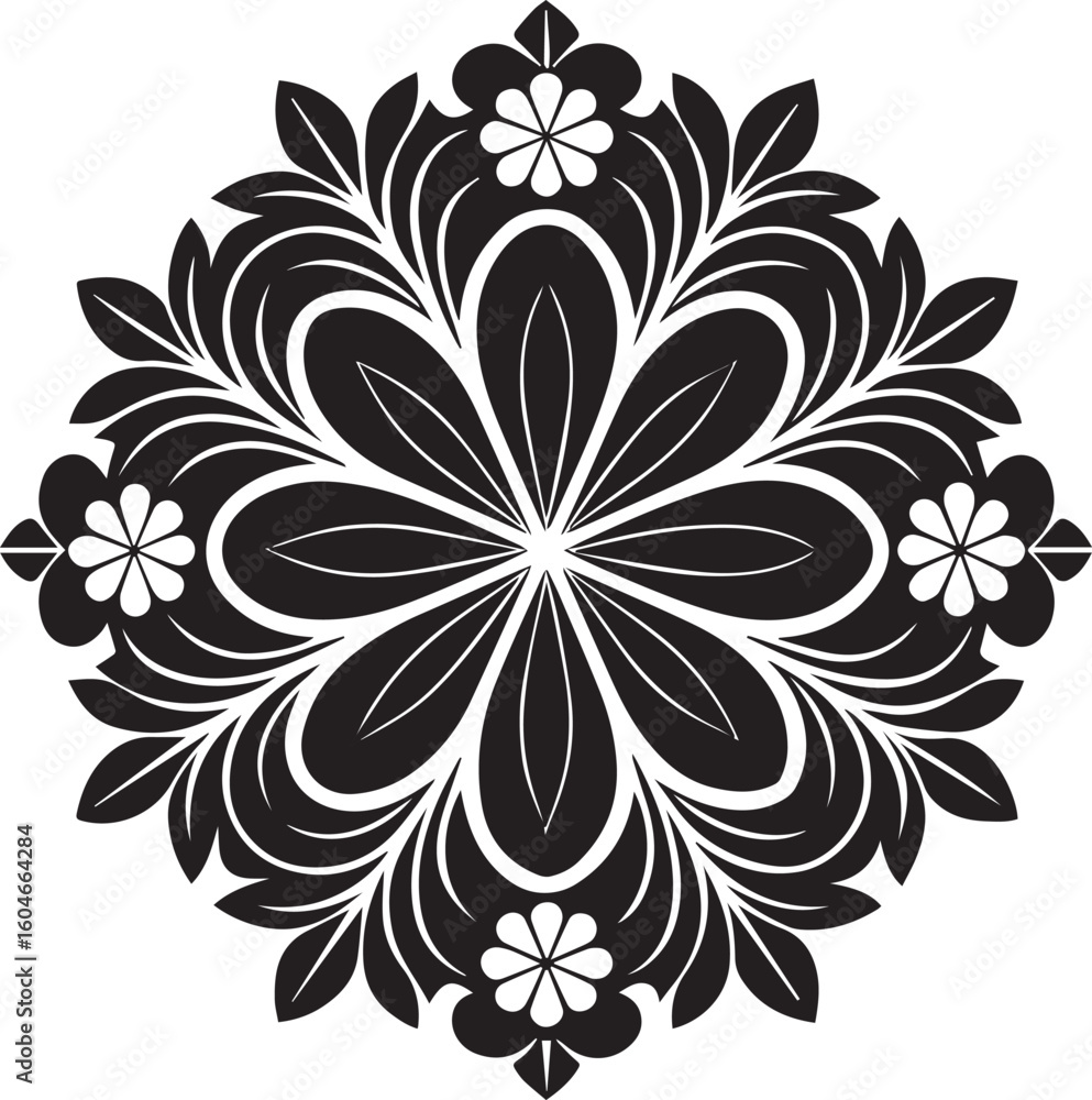 Fototapeta premium Floral mandala vector design art illustrator 