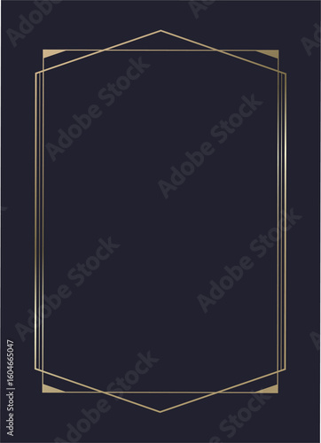 Luxury golden vector invitation card template 