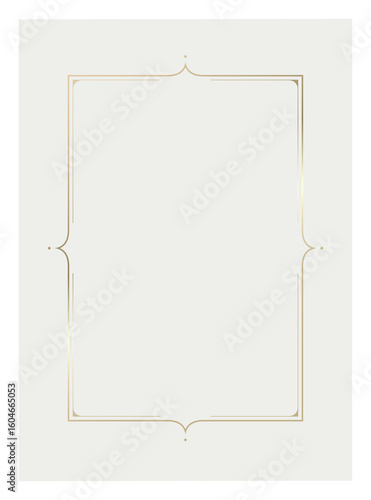 Luxury golden vector invitation card template 