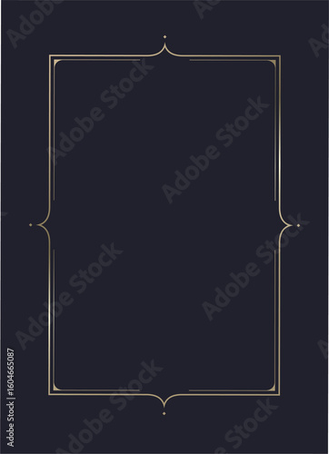 Luxury golden vector invitation card template 